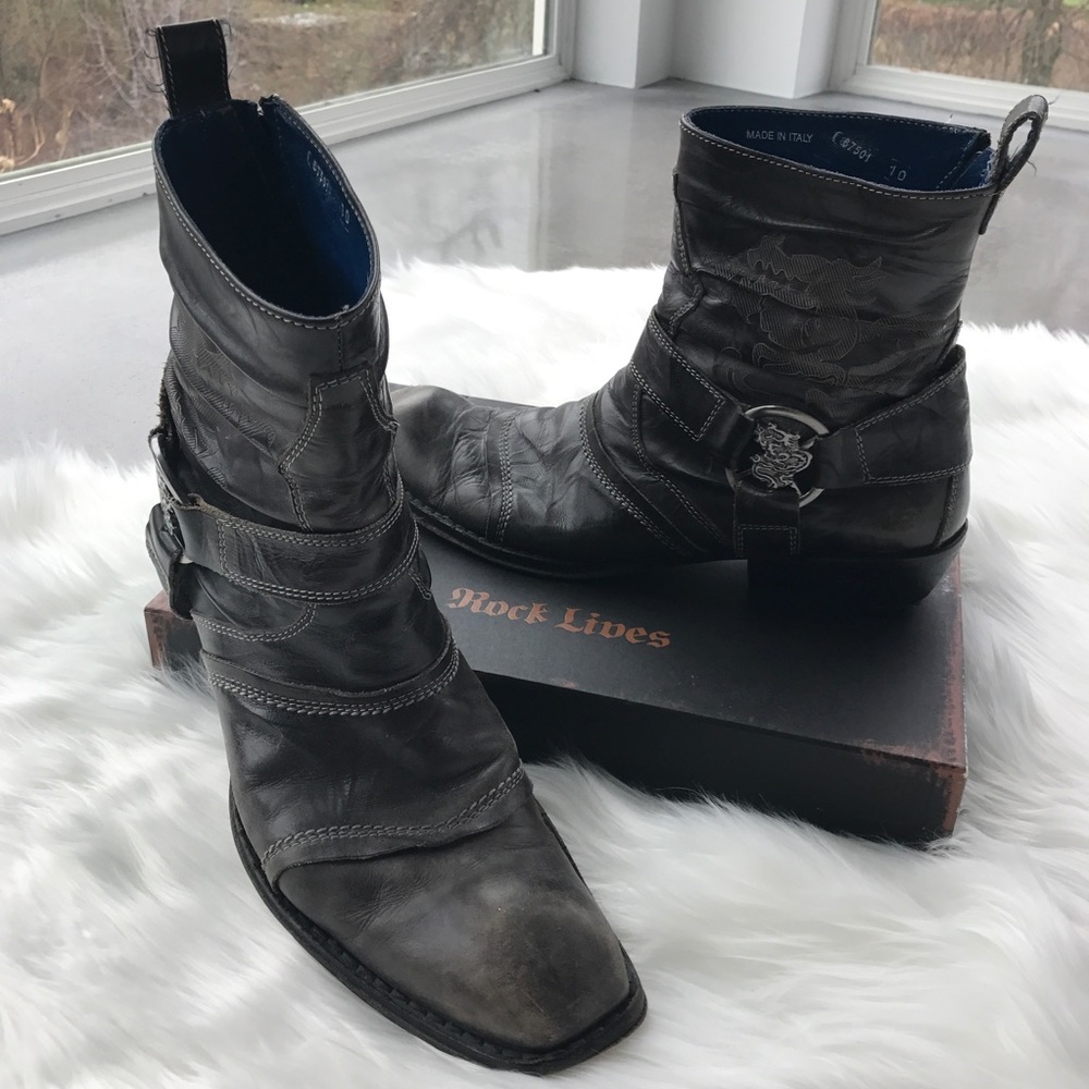 Mark Nason Zip Ankle Boots.